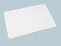 45x70 cm 100% white cotton hotel bath mat