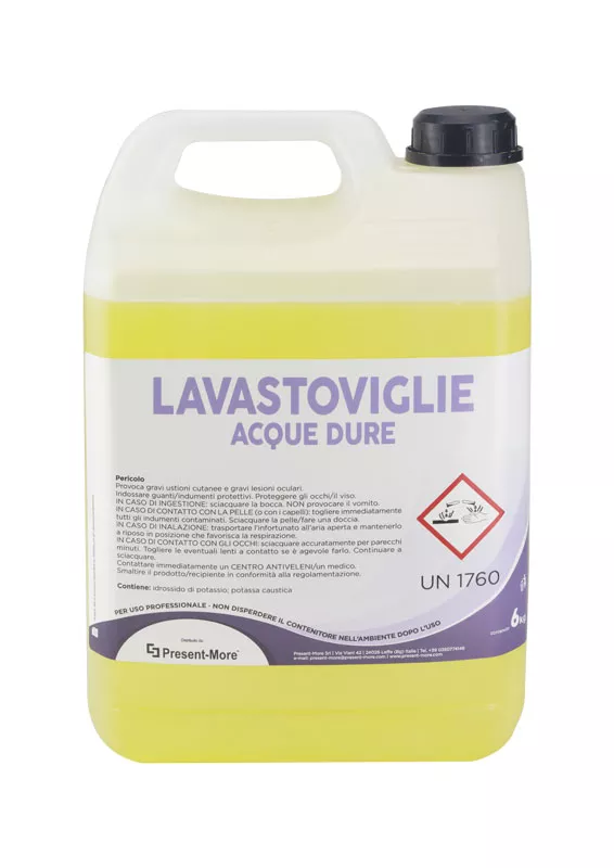 Detergente per lavastoviglie specifico per acque dure 6kg