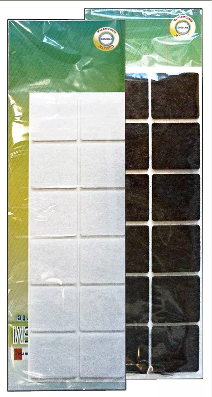 Feltrini adesivi quadrati 40x40mm