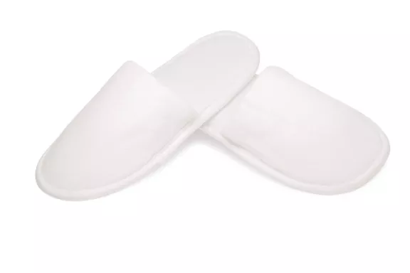 Pantofola chiusa in spugna bianca unisex 29cm imbustata