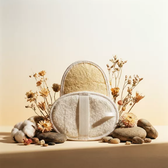 Ellipse scrub sponge