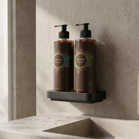 Double magnetic bracket for 400ml dispenser