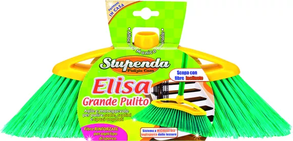 Scopa Elisa per interni compatta e maneggevole