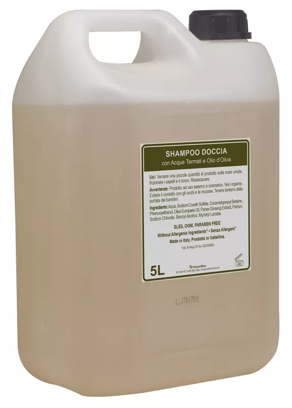 Shampoo doccia 5litri con acque termali e olio d'oliva Beauty Oil